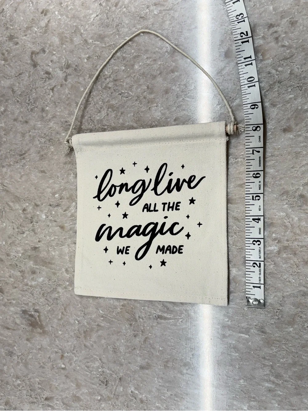 TS Long Live All The Magic We Made Canvas Hang Sign | Speak Now Canvas Banner